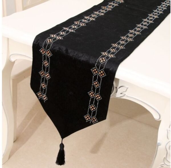 New Model Luxury Embroidered Dining Table Runner Velvet. Lenght: 86 inch, Width: 13 inch