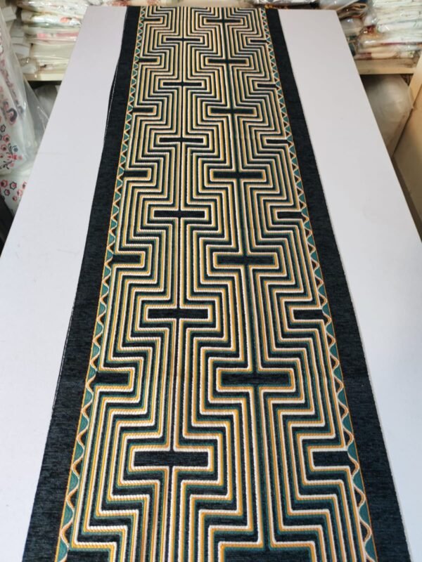 New Model Luxury Embroidered Dining Table Runner Velvet. ideal size for 10 seater dining table