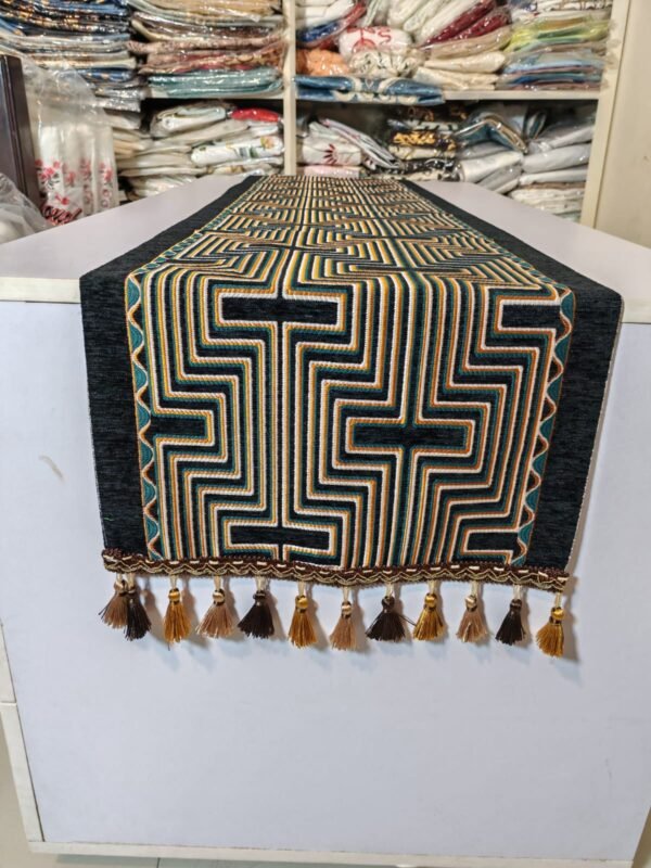 New Model Luxury Embroidered Dining Table Runner Velvet. ideal size for 10 seater dining table